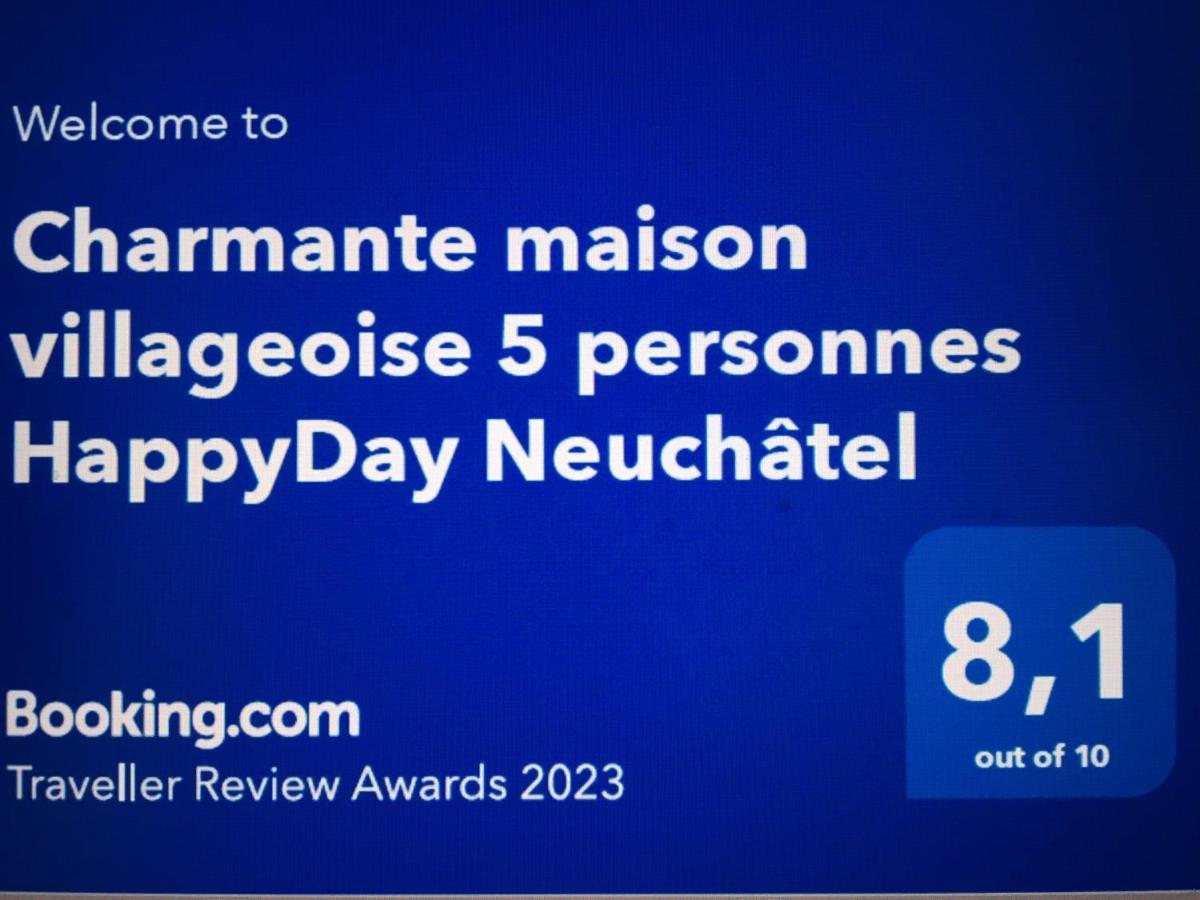 Charmante Maison Villageoise 5 Personnes Happyday Neuchatel Saint-Blaise ภายนอก รูปภาพ